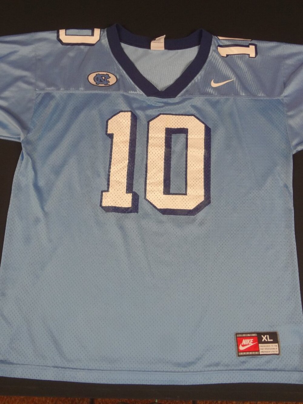 NIKE NORTH CAROLINA TAR HEELS MITCH TRUBISKY 10 FOOTBALL JERSEY MENS XL L986